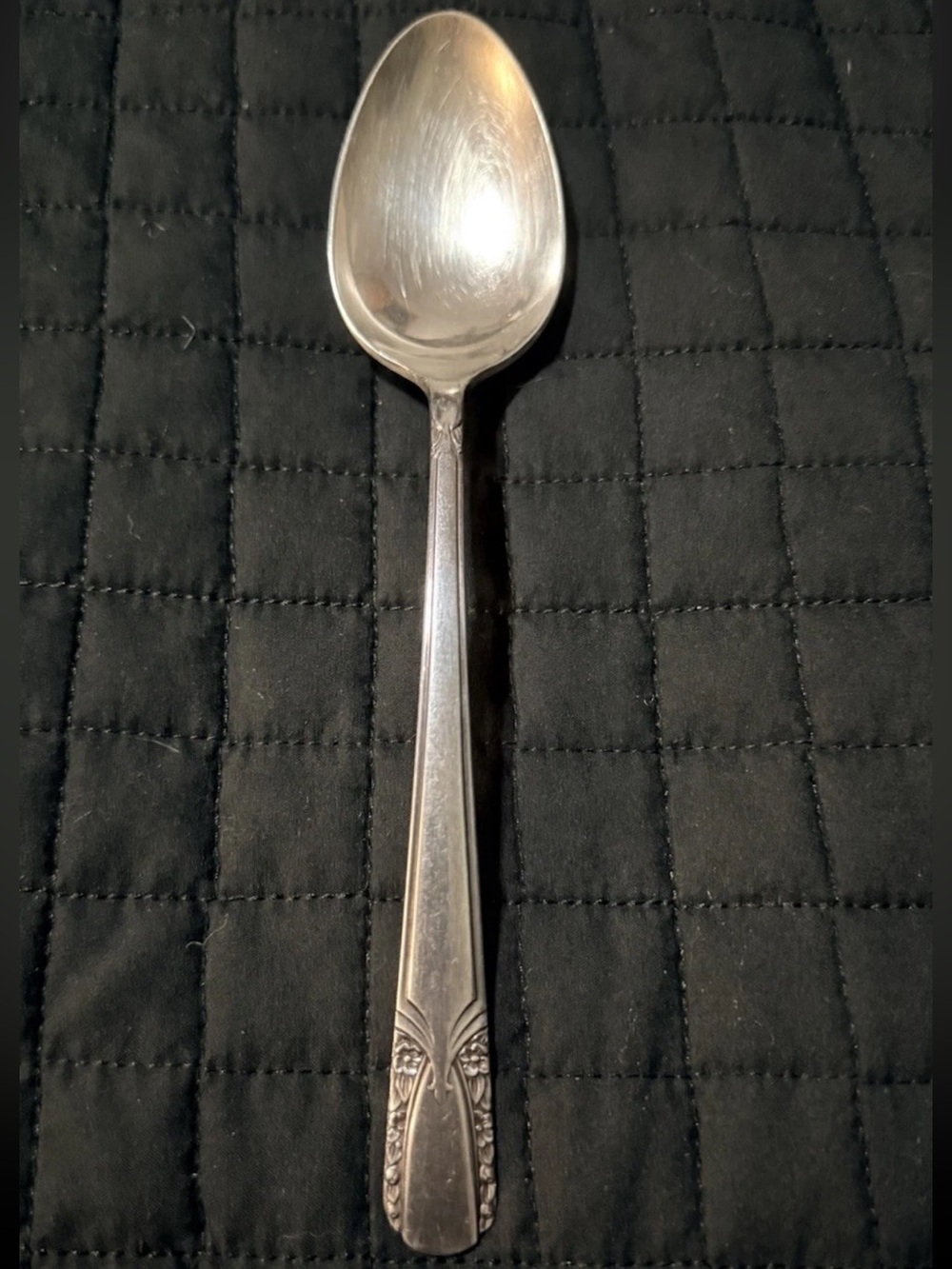 Vintage 1938 Wm Rogers Son TALISMAN Silverplate 8.5" Tablespoon Serving Spoon